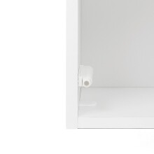 Hängeschrank >Kopenhagen< in Matt Weiß - 40x64x20cm (BxHxT)