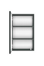 Hängeschrank >Kopenhagen< in Matt Grau - 40x64x20cm (BxHxT)