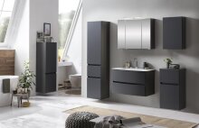 Hängeschrank >Kopenhagen< in Matt Grau - 40x64x20cm (BxHxT)