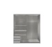 Schwebetürenschrank >Eugenio< in Weiß Graphit - 180x198x64cm (BxHxT)
