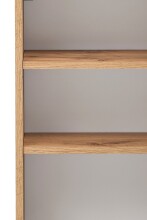 Hängeschrank >Kopenhagen< in Matt Weiß - 40x64x20cm (BxHxT)