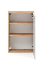 Hängeschrank >Kopenhagen< in Matt Weiß - 40x64x20cm (BxHxT)