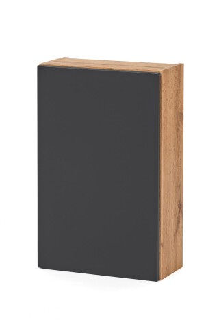 Hängeschrank >Kopenhagen< in Matt Grau - 40x64x20cm (BxHxT)