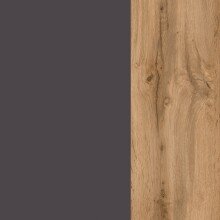 Hängeschrank >Kopenhagen< in Matt Grau - 40x64x20cm (BxHxT)