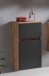 Hängeschrank >Kopenhagen< in Matt Grau - 40x64x20cm (BxHxT)