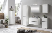 Unterschrank >Kopenhagen< in Matt Weiß - 40x79x35cm (BxHxT)