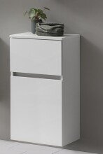 Unterschrank >Kopenhagen< in Matt Weiß - 40x79x35cm (BxHxT)