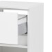 Unterschrank >Kopenhagen< in Matt Weiß - 40x79x35cm (BxHxT)