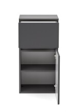 Unterschrank >Kopenhagen< in Matt Grau - 40x79x35cm (BxHxT)