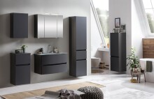 Unterschrank >Kopenhagen< in Matt Grau - 40x79x35cm (BxHxT)