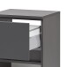Unterschrank >Kopenhagen< in Matt Grau - 40x79x35cm (BxHxT)