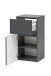 Unterschrank >Kopenhagen< in Matt Grau - 40x79x35cm (BxHxT)