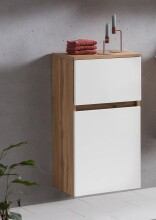 Unterschrank >Kopenhagen< in Matt Weiß - 40x79x35cm (BxHxT)