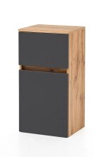 Unterschrank >Kopenhagen< in Matt Grau - 40x79x35cm...
