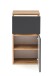 Unterschrank >Kopenhagen< in Matt Grau - 40x79x35cm (BxHxT)