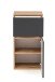 Unterschrank >Kopenhagen< in Matt Grau - 40x79x35cm (BxHxT)