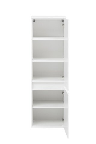 Midischrank >Kopenhagen< in Matt Weiß - 40x130x35cm (BxHxT)