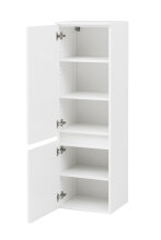 Midischrank >Kopenhagen< in Matt Weiß - 40x130x35cm (BxHxT)