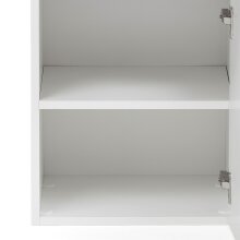 Midischrank >Kopenhagen< in Matt Weiß - 40x130x35cm (BxHxT)