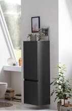 Midischrank >Kopenhagen< in Matt Grau - 40x130x35cm (BxHxT)
