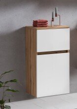 Midischrank >Kopenhagen< in Matt Weiß - 40x130x35cm (BxHxT)