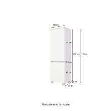 Midischrank >Kopenhagen< in Wotaneiche - 40x130x35cm (BxHxT)