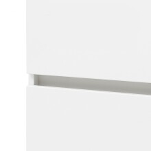 Seitenschrank >Kopenhagen< in Matt Weiß - 40x180x35cm (BxHxT)