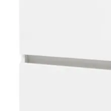 Seitenschrank >Kopenhagen< in Matt Weiß - 40x180x35cm (BxHxT)