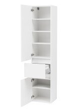 Seitenschrank >Kopenhagen< in Matt Weiß -...