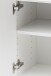 Seitenschrank >Kopenhagen< in Matt Weiß - 40x180x35cm (BxHxT)