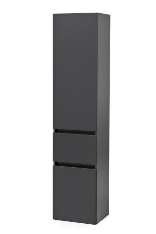 Seitenschrank >Kopenhagen< in Matt Grau - 40x180x35cm (BxHxT)