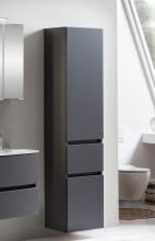 Seitenschrank >Kopenhagen< in Matt Grau - 40x180x35cm (BxHxT)