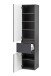 Seitenschrank >Kopenhagen< in Matt Grau - 40x180x35cm (BxHxT)