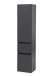 Seitenschrank >Kopenhagen< in Matt Grau - 40x180x35cm (BxHxT)