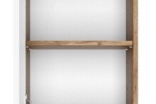 Seitenschrank >Kopenhagen< in Matt Weiß - 40x180x35cm (BxHxT)