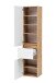 Seitenschrank >Kopenhagen< in Matt Weiß - 40x180x35cm (BxHxT)