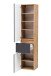Seitenschrank >Kopenhagen< in Matt Grau - 40x180x35cm (BxHxT)