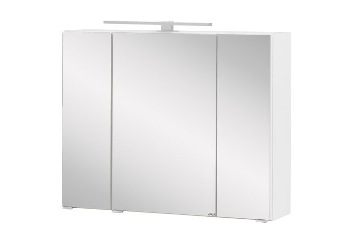 Spiegelschrank >Kopenhagen< in Weiß - 80x64x20cm (BxHxT)