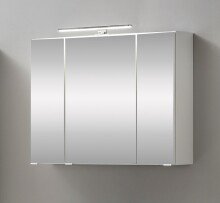 Spiegelschrank >Kopenhagen< in Weiß - 80x64x20cm (BxHxT)