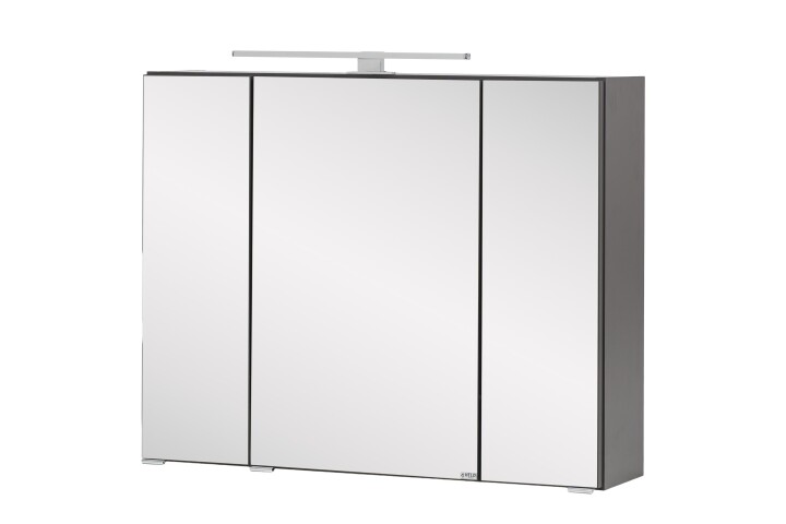 Spiegelschrank >Florida< in grafitgrau aus Holzwerkstoff - 120x64x20c,  259,95 €