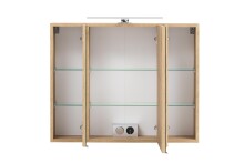 Spiegelschrank >Kopenhagen< in Wotaneiche - 80x64x20cm (BxHxT)