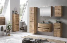 Spiegelschrank >Kopenhagen< in Wotaneiche - 80x64x20cm (BxHxT)
