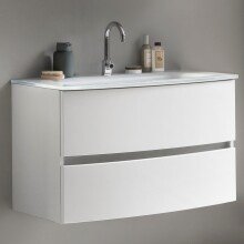 Waschtisch-Set >Kopenhagen< in Matt Weiß - 80x53x49cm (BxHxT)