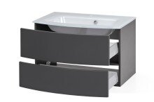 Waschtisch-Set >Kopenhagen< in Matt Grau - 80x53x49cm (BxHxT)