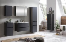 Waschtisch-Set >Kopenhagen< in Matt Grau - 80x53x49cm (BxHxT)