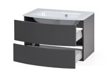 Waschtisch-Set >Kopenhagen< in Matt Grau - 80x53x49cm (BxHxT)