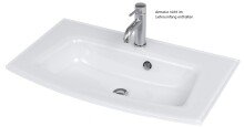 Waschtisch-Set >Kopenhagen< in Matt Grau - 80x53x49cm (BxHxT)