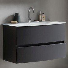 Waschtisch-Set >Kopenhagen< in Matt Grau - 80x53x49cm (BxHxT)
