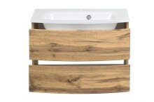 Waschtisch-Set >Kopenhagen< in Wotaneiche - 80x53x49cm (BxHxT)