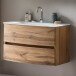 Waschtisch-Set >Kopenhagen< in Wotaneiche - 80x53x49cm (BxHxT)